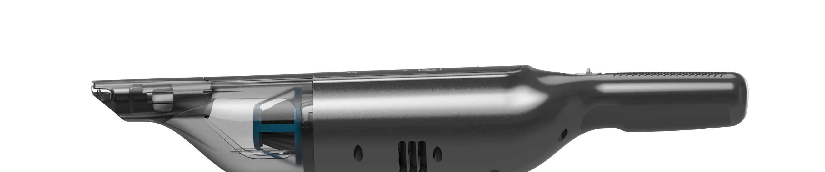 Side view of Advanced Clean Cordless Hand Vacuum.