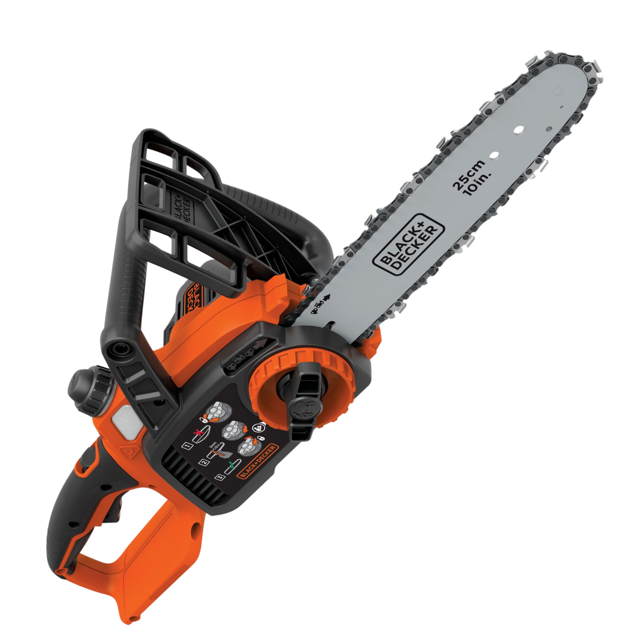 20 volt MAX lithium 10 inch chainsaw.