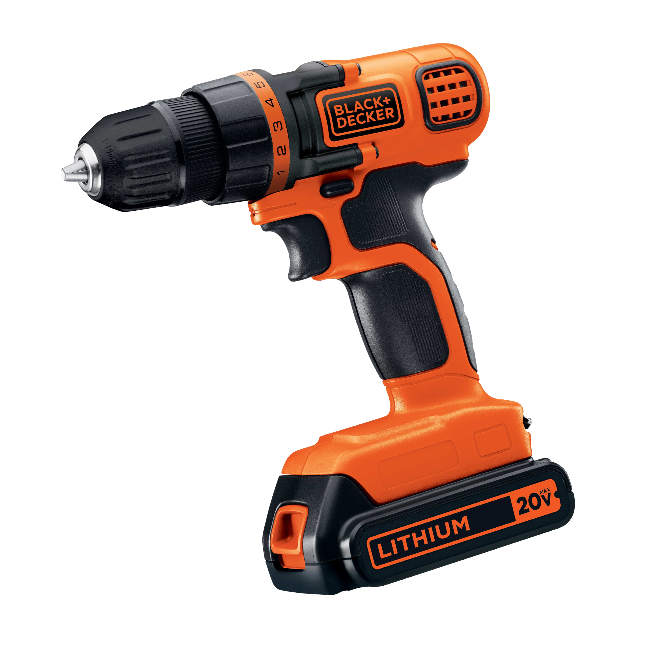 20V Max* Cordless 3/8 In Drill Driver Kit (1) Lithium Ion Battery With  Charger BLACK+DECKER