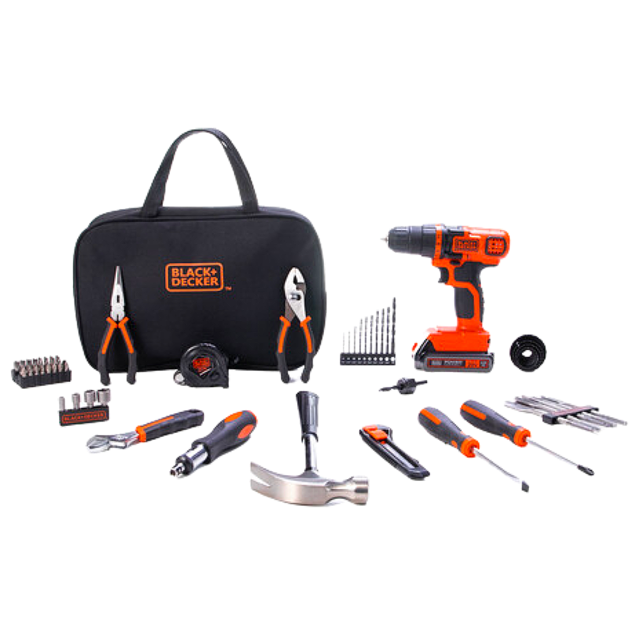 20V Max Drill & 68-Piece Home Tool Kit