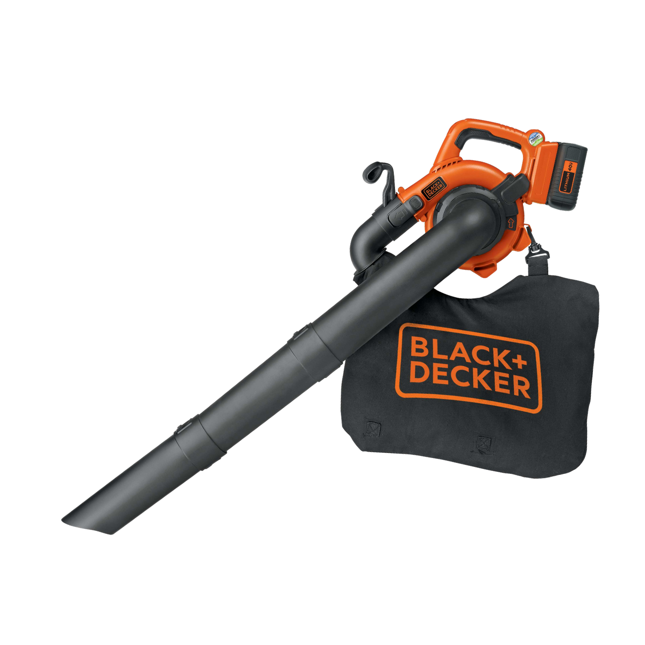 BLACK+DECKER 40V MAX Cordless Leaf Blower, Lawn Sweeper, 125 mph Air Speed,  Lightweight Design, Battery and Charger Included (LSW40C)