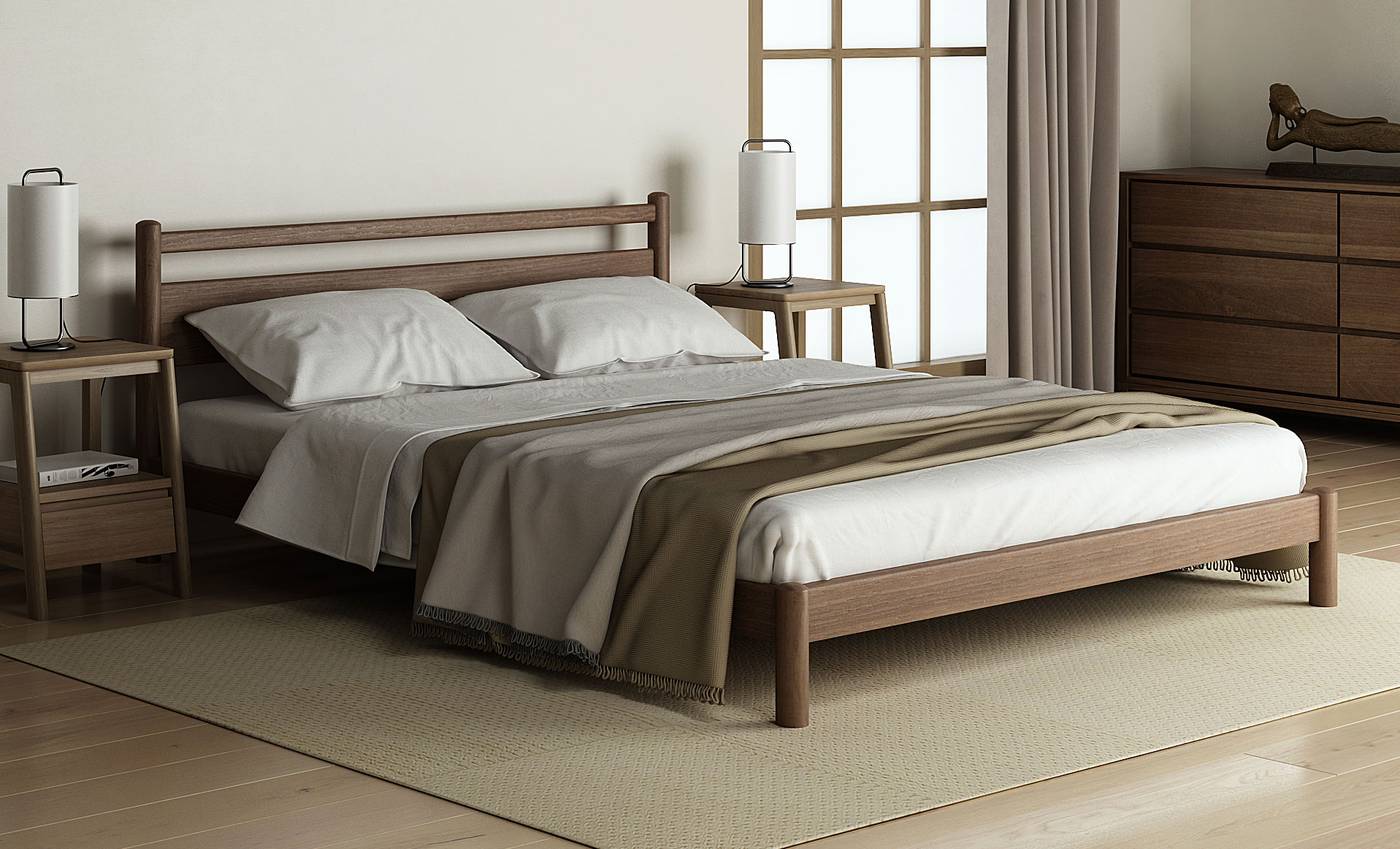 Taku King Bed Model 2 - European White Oak