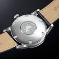 Grand Seiko SBGX353 wristwatch stainless steel case back with lion logo. 