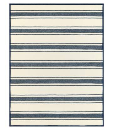 Dockside Stripe Navy Blanket