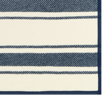 Dockside Stripe Navy Blanket