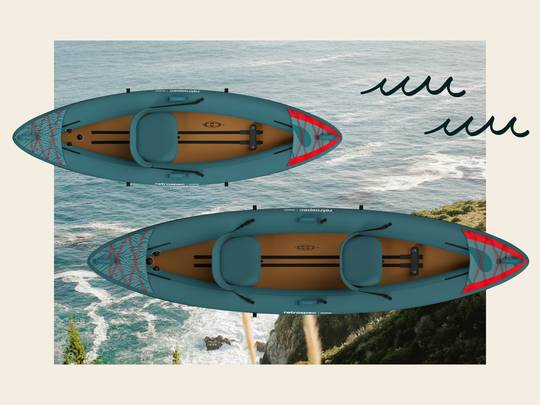 Coaster Inflatable Kayak - Single/Tandem | Retrospec