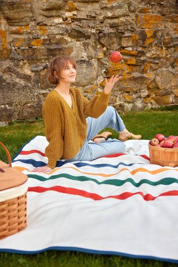 Vintage Center Stripes Blanket