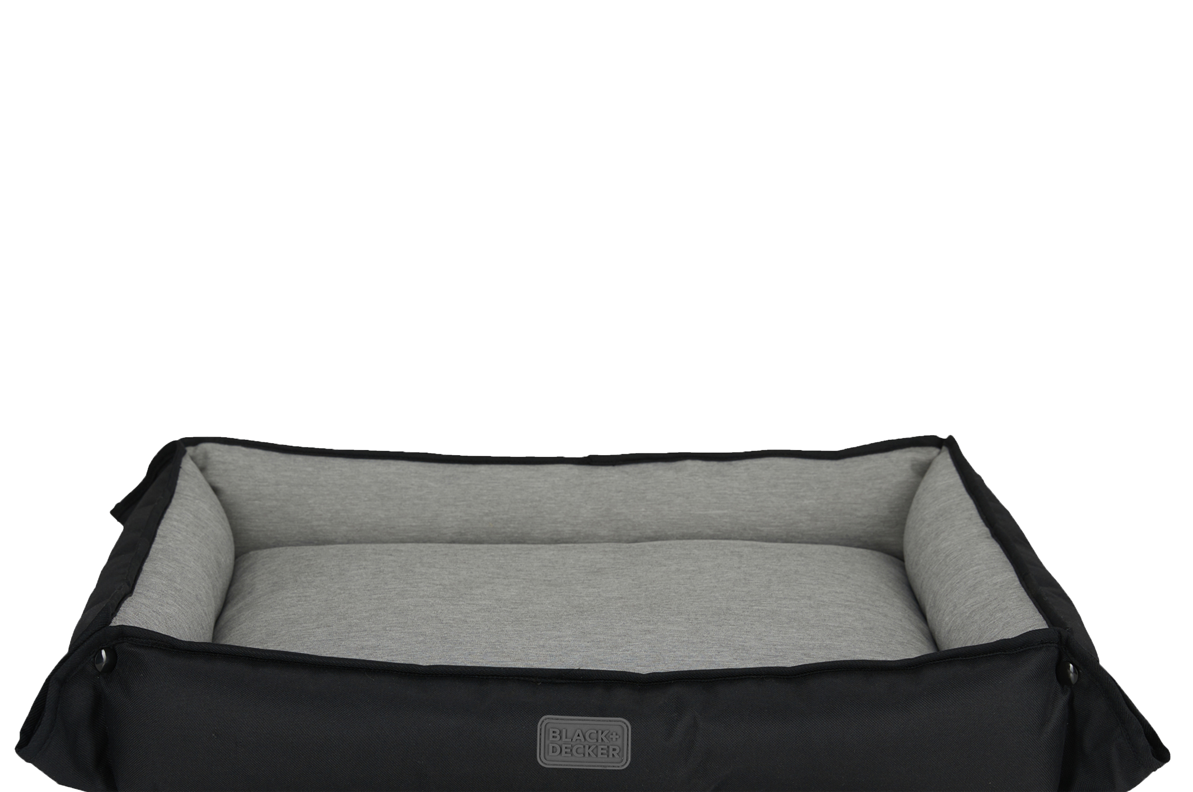 Front view of Black Black and Decker Large Dog Four Way Snap Pet Bed