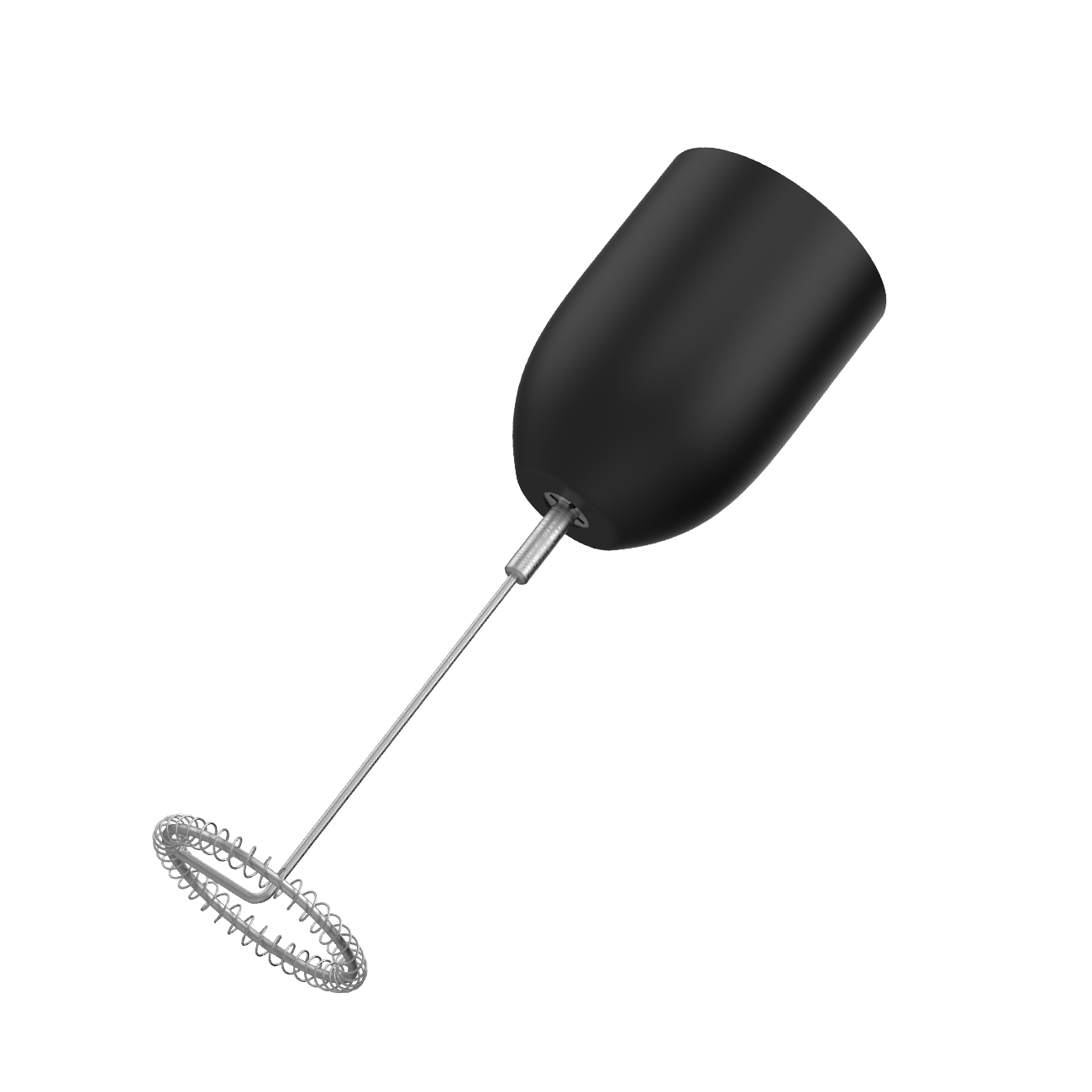Front view of the BLACK+DECKER kitchen wand milk frother attachment