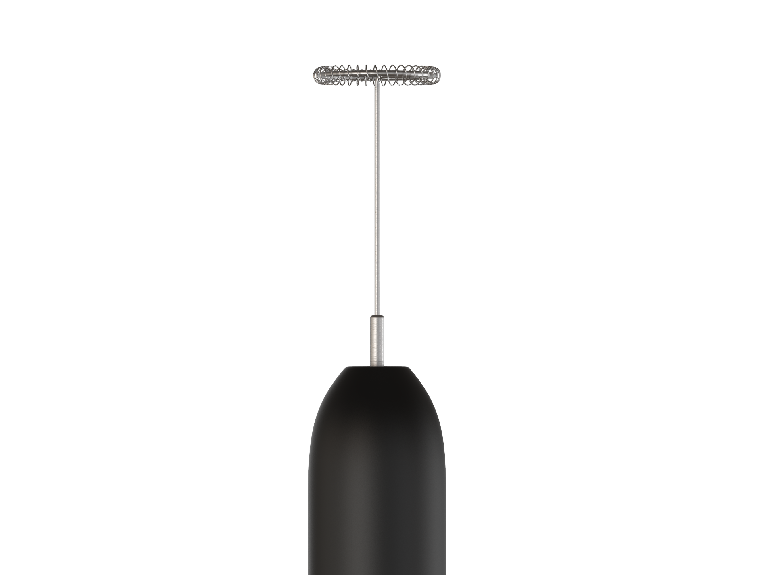 Front view of the BLACK+DECKER kitchen wand milk frother attachment