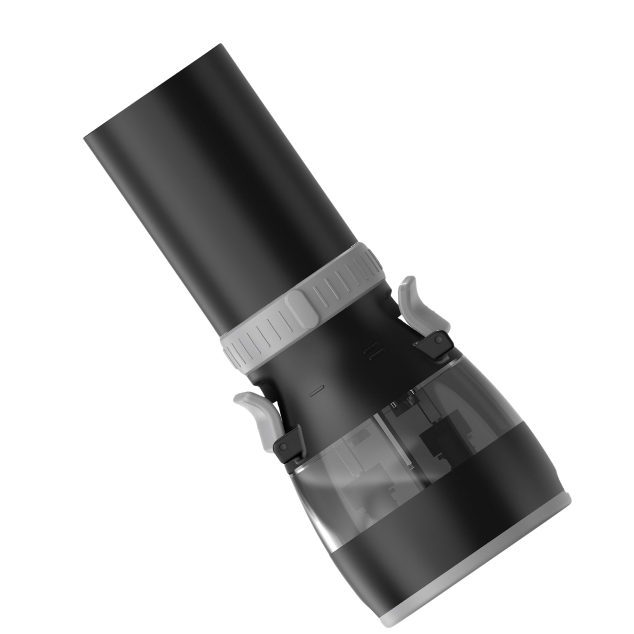 Front view of the BLACK+DECKER kitchen wand spice grinder attachment