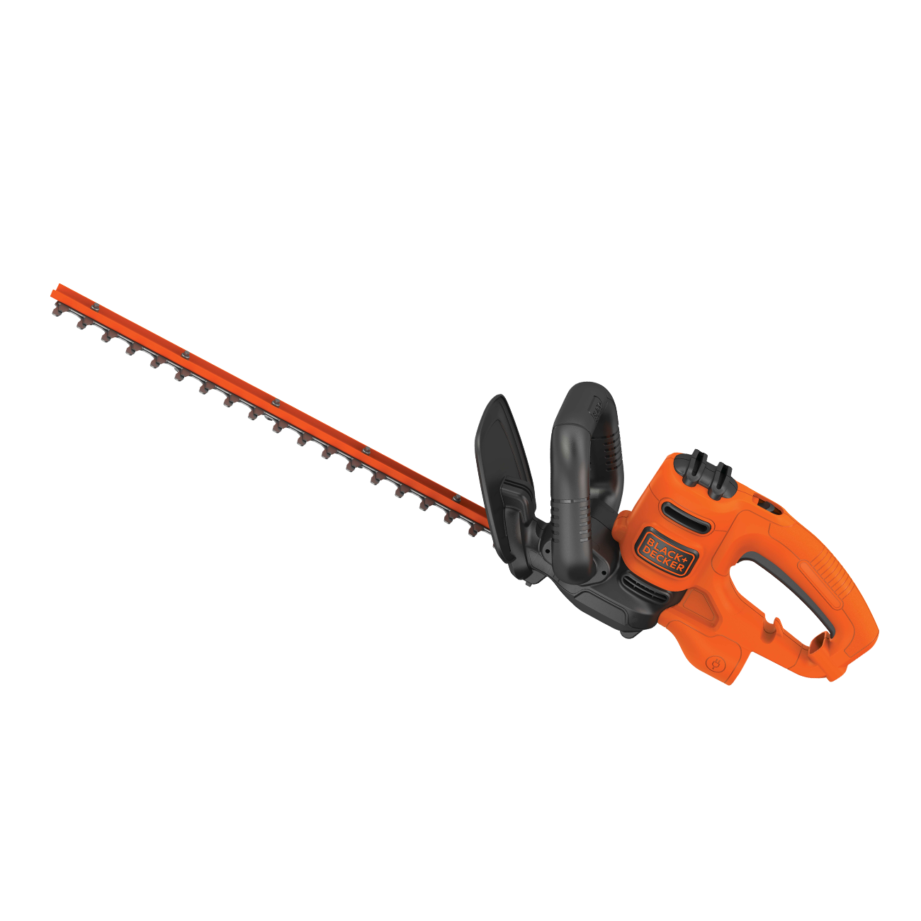 Profile of 18 inch electric hedge trimmer.