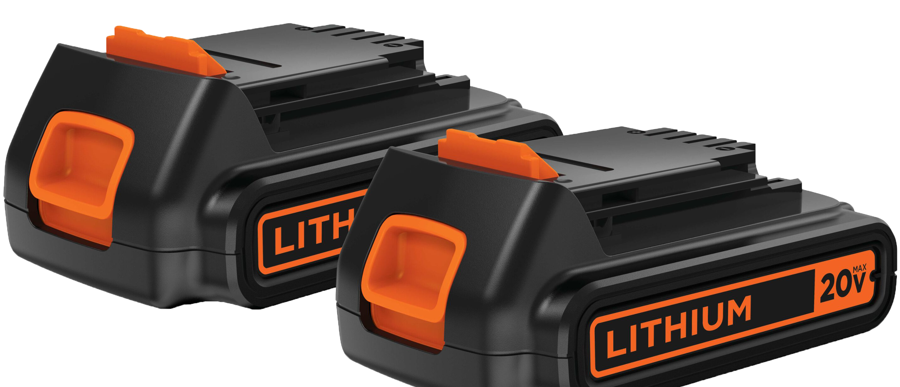 20V MAX Lithium Ion Battery 2 Pack BLACK DECKER