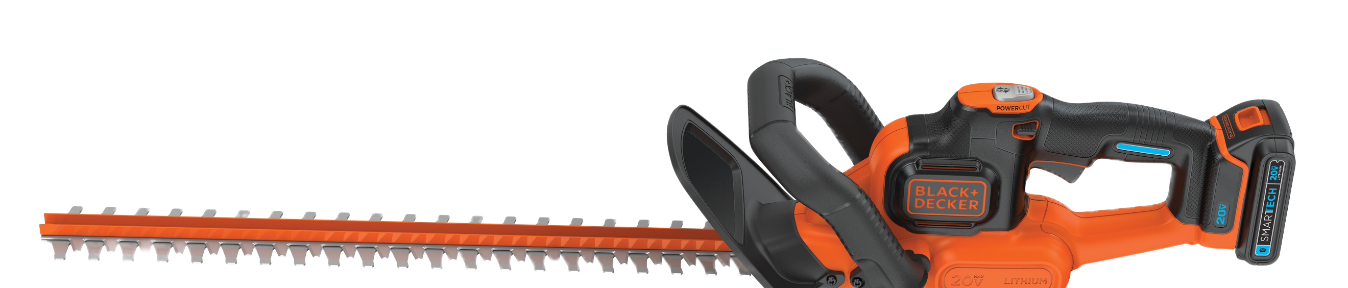 20 volt MAX lithium 22 inch POWER CUT hedge trimmer.