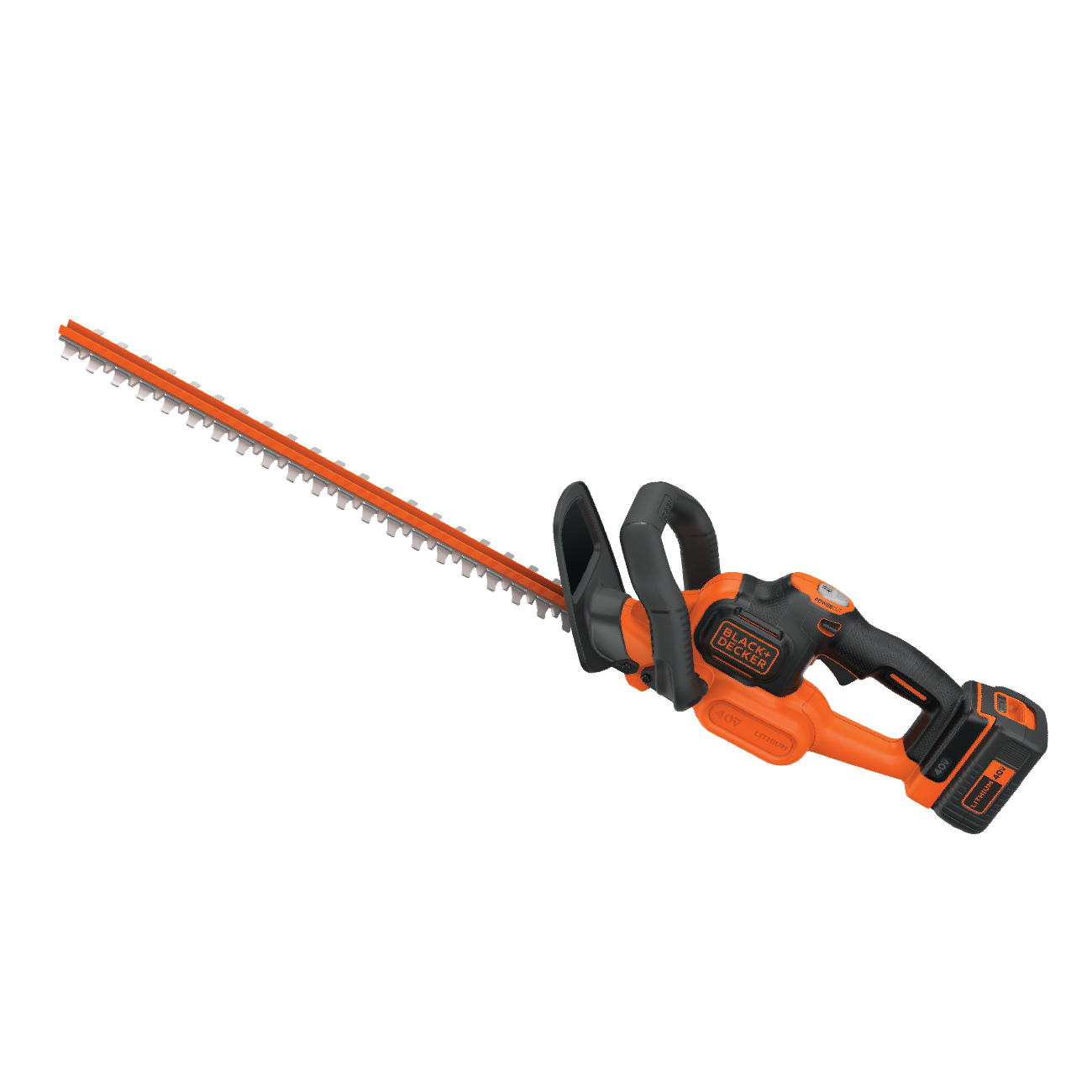 40 volt MAX lithium 24 inch POWER CUT hedge trimmer.