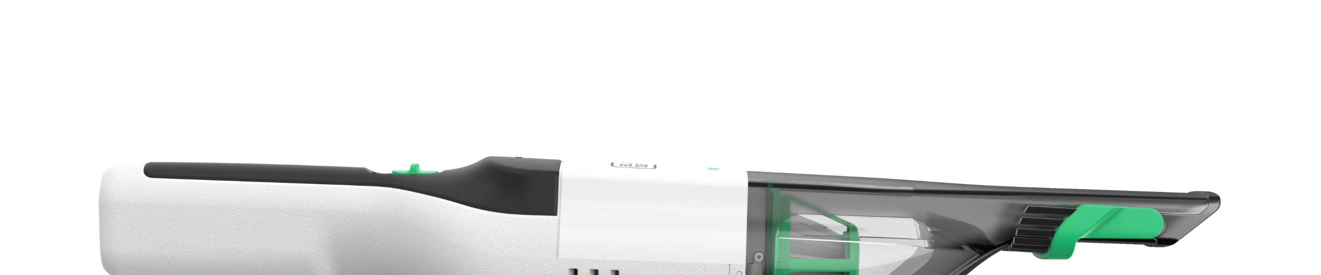 Side profile of 8V Reviva Hand Vacuum