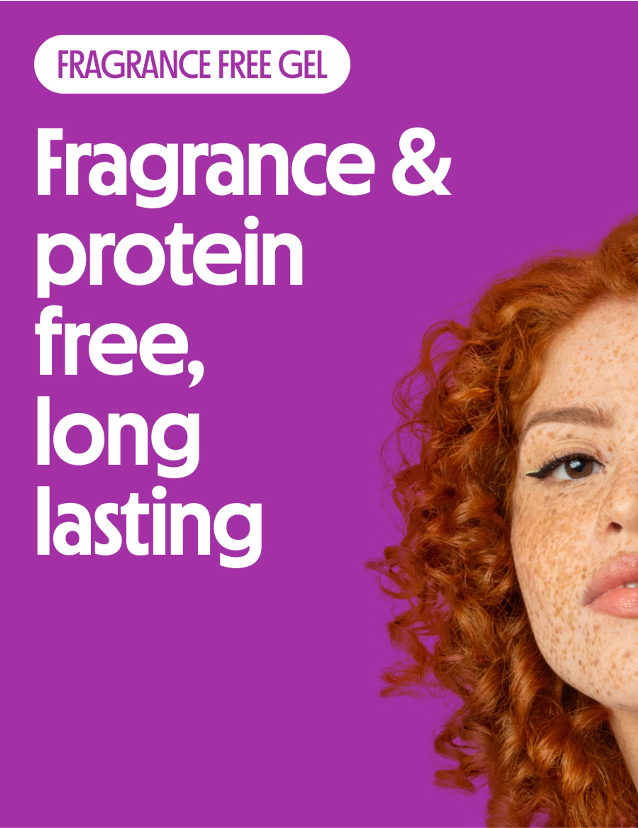 Fragrance and protein free, long lasting