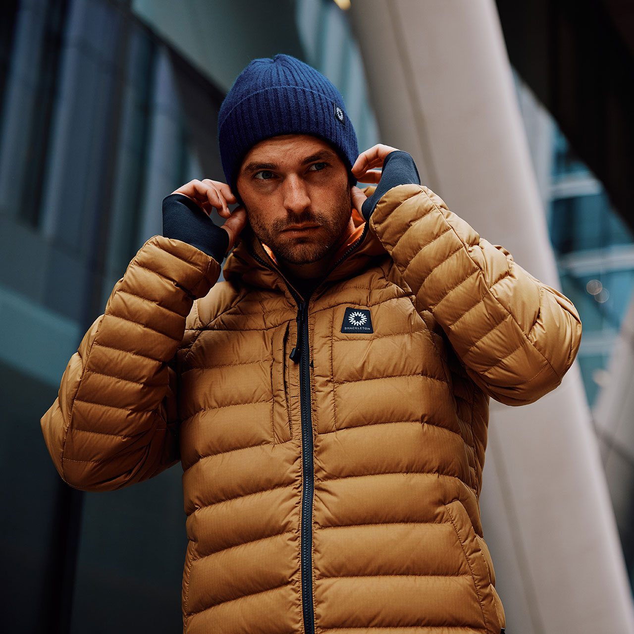 Men's Hooded Down Jacket | Puffer Coat | Shackleton