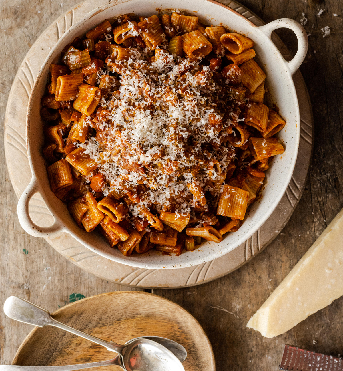 Leftover Beef Brisket and Tomato Ragu Sauce With British Spelt Pasta