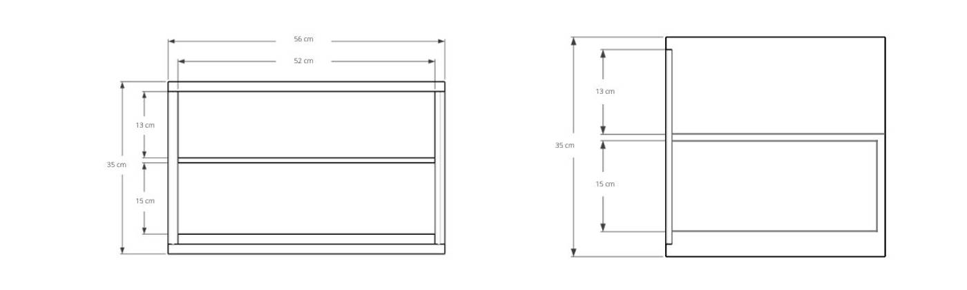 Circa Floating Bedside Right (Left Groove)- European Oak