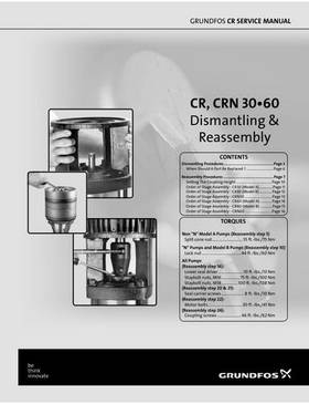 CR, CRN 30, 60 (Dismantling & Reassembly)