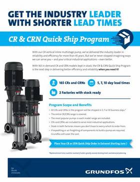CR & CRN Quick Ship Program (Product brochure)