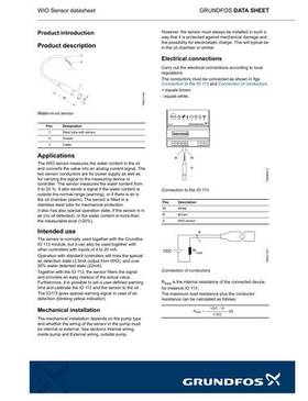 WIO Sensor datasheet