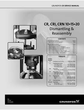 CR, CRI, CRN 10, 15 & 20 (Dismantling & Reassembly) (Service manual)