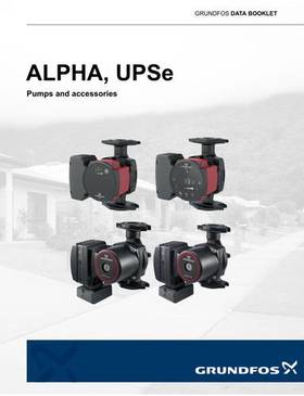 ALPHA, Pumps and accessories (Data booklet)