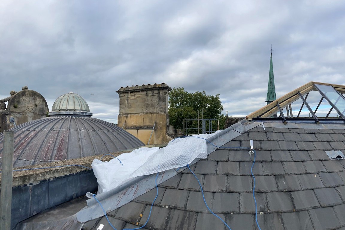 View from the RWA rooftop including original building features 