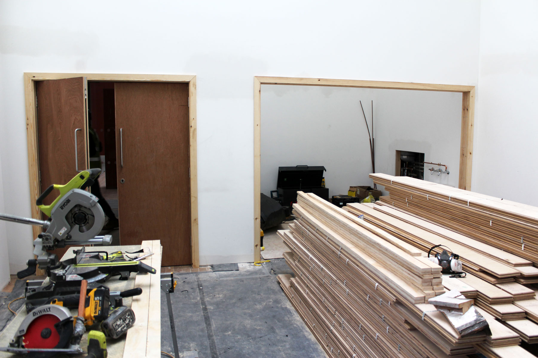 Internal works in the new RWA Drawing School 