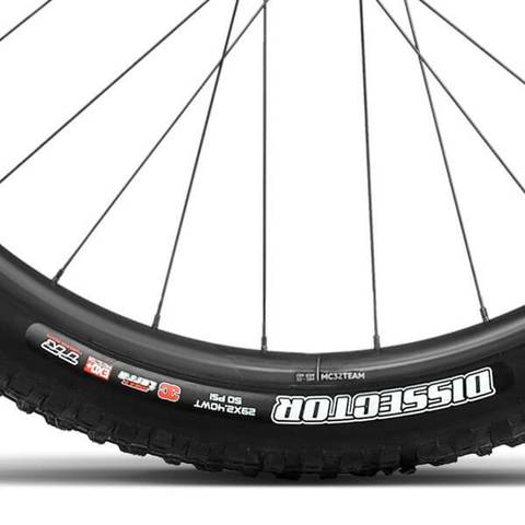 Orbea Rise M10 2023 Maxxis Dissector Tyres on OQUO Wheels