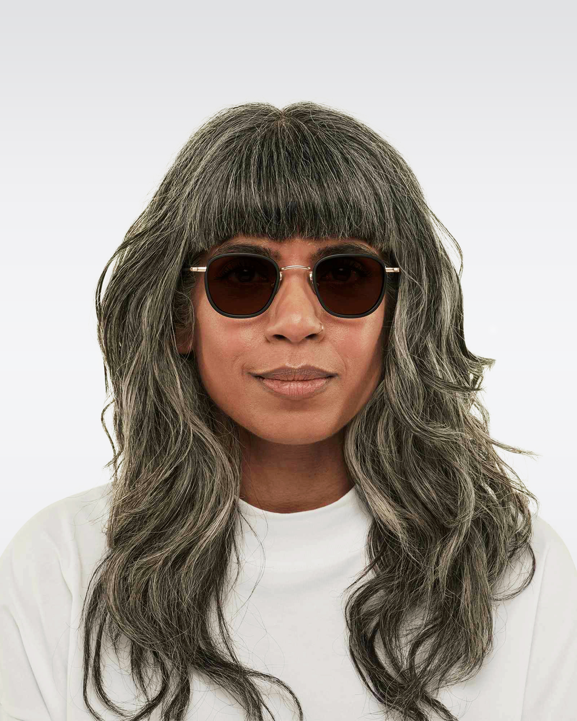 Eckford: square shaped sunglasses with adjustable nose pads | Cubitts