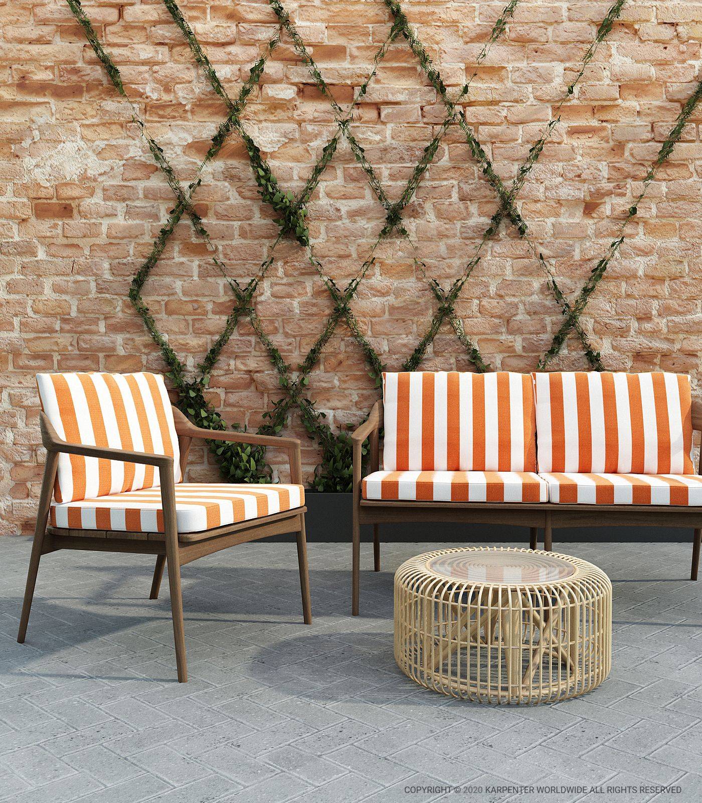 Grasshopper Outdoor 1 seat bench