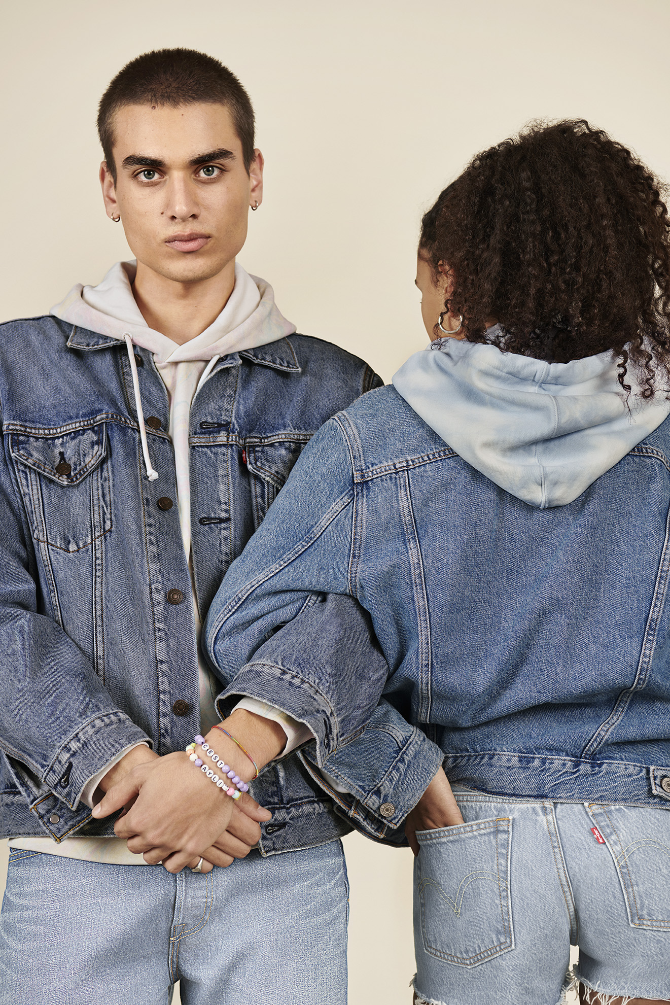 Levi's® L/S Authentic Pocket Tee - Garment Dyed Ermine