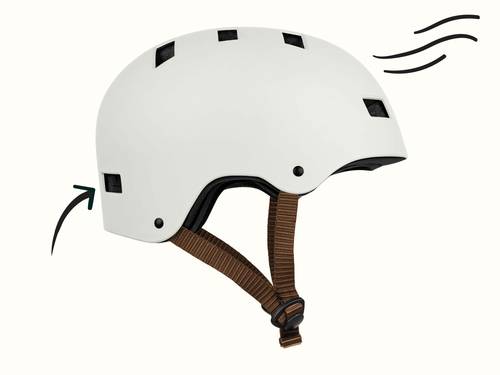 Breathable This kids’ helmet is cool in more ways than one. Interior padding wicks away sweat, while 10 rectangular vents facilitate thorough ventilation as they move. Helmet hair, who?