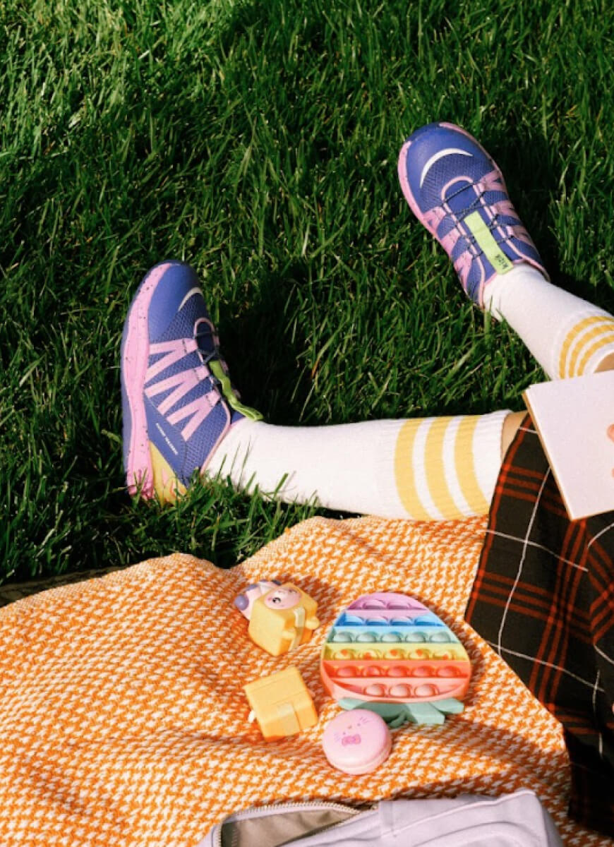 Kids Truckee - Royal Blue/Pastel Lavender