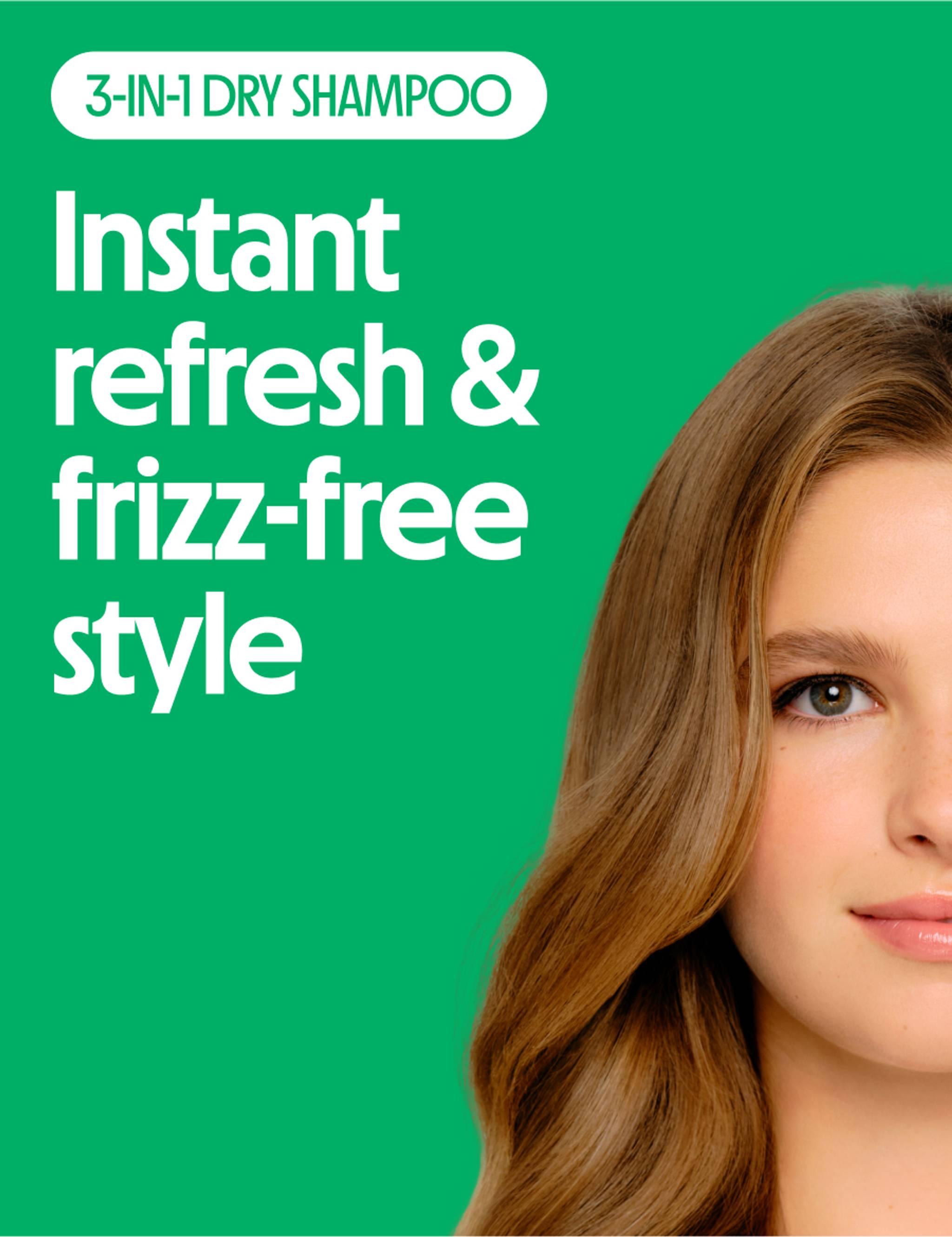 Instant refresh and frizz-free style