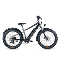 Side view of a high-step frame electric bike