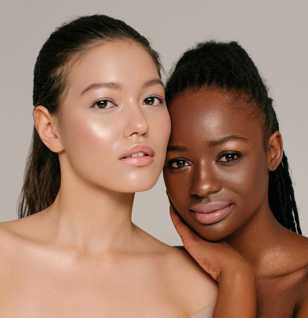 Beauty glowing skin with YINA botanical serums, powered by TCM - traditional Chinese medicine.