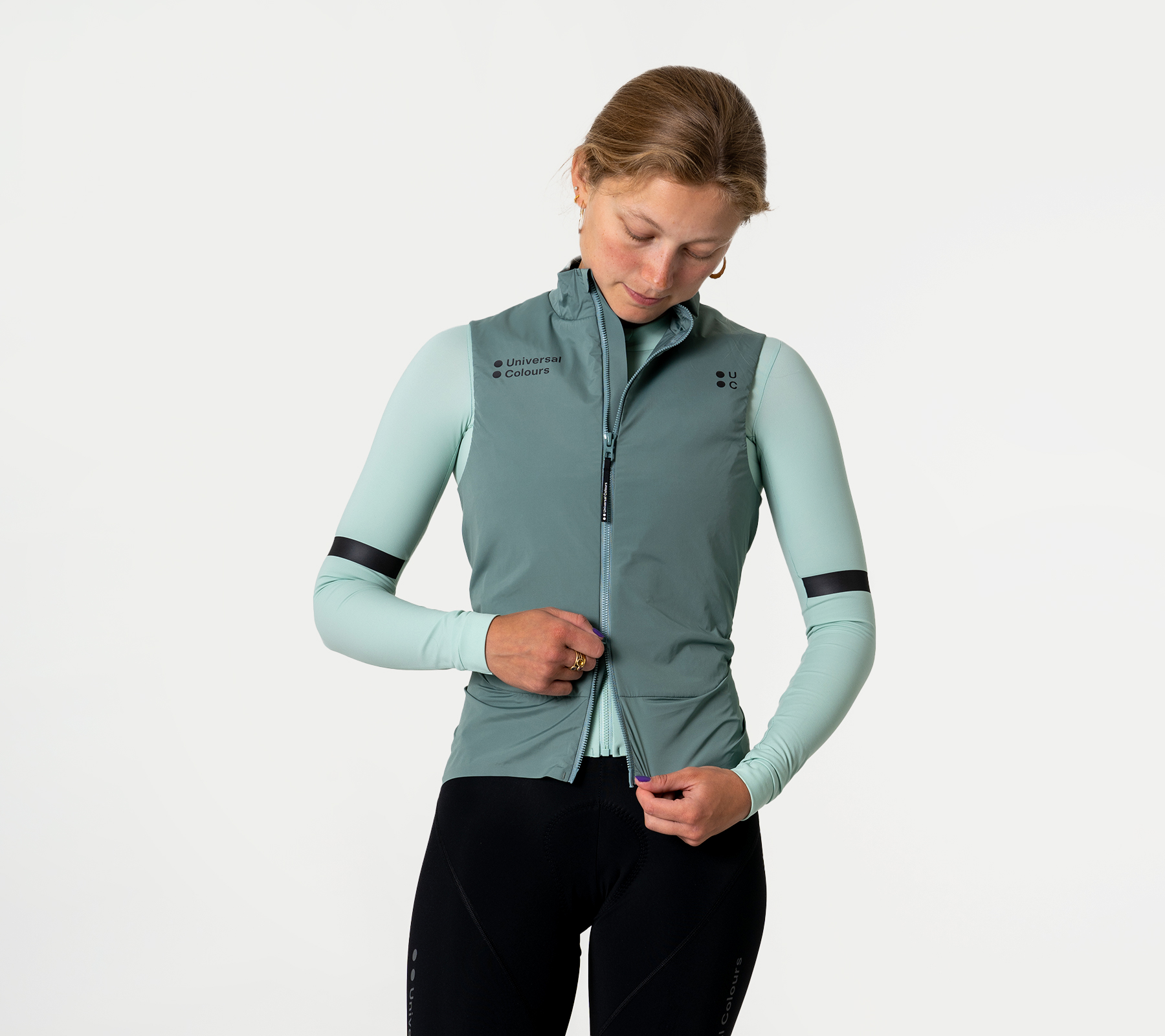 Chroma Insulated Unisex Gilet Green Daze