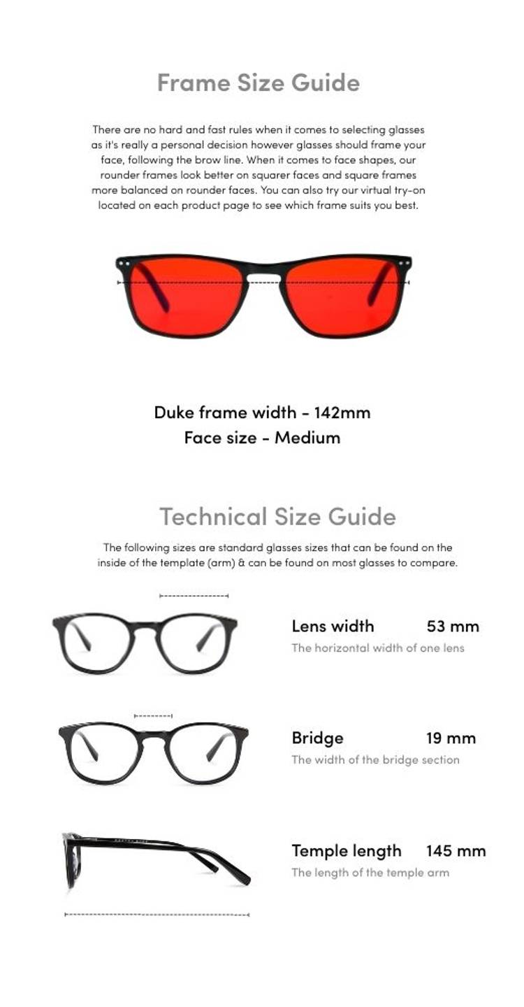 Duke Blue Light Blocking Glasses - Black