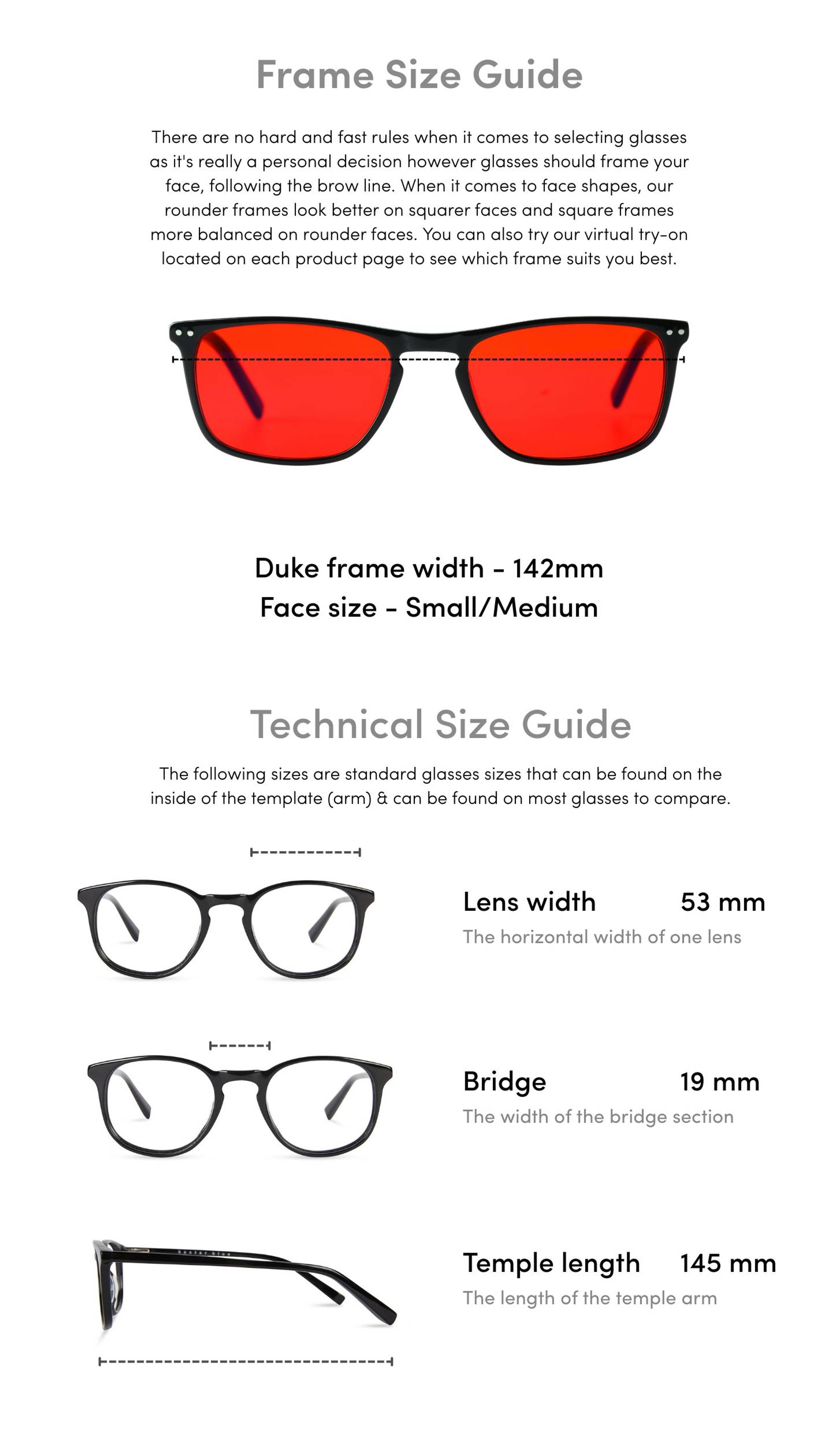 Duke Blue Light Blocking Glasses - Black