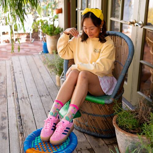 Sock candy tenniscore ruffle sheer socks and sneakers cute tennis outfits