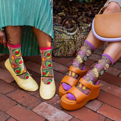 Sock candy food lovers sheer socks bundle quirky fashion socks