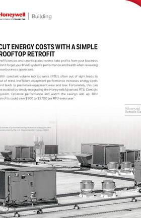 Honeywell Cut Energy Costs with a Simple Rooftop Retrofit Sell Sheet