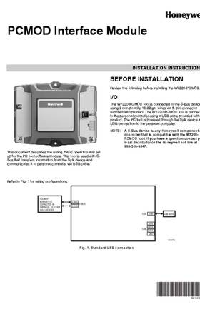 Honeywell 62-0409—07 - PCMOD Interface Module