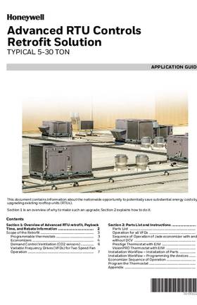 Honeywell 31-00122—01 - Advanced RTU Controls Retrofit Solution