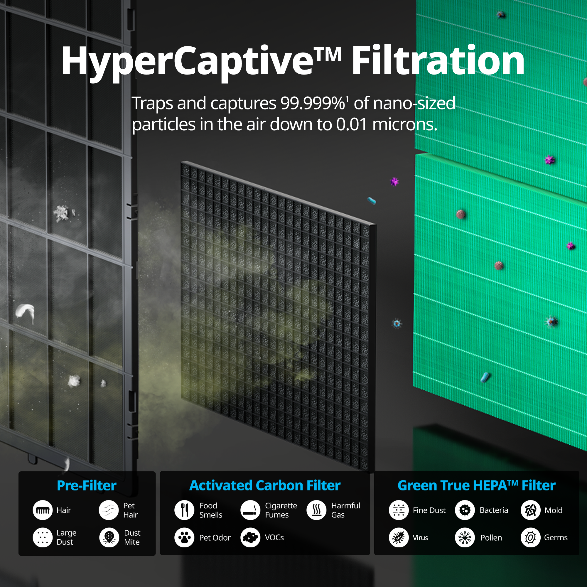 Airmega ProX Filter Set HyperCaptive Filtration