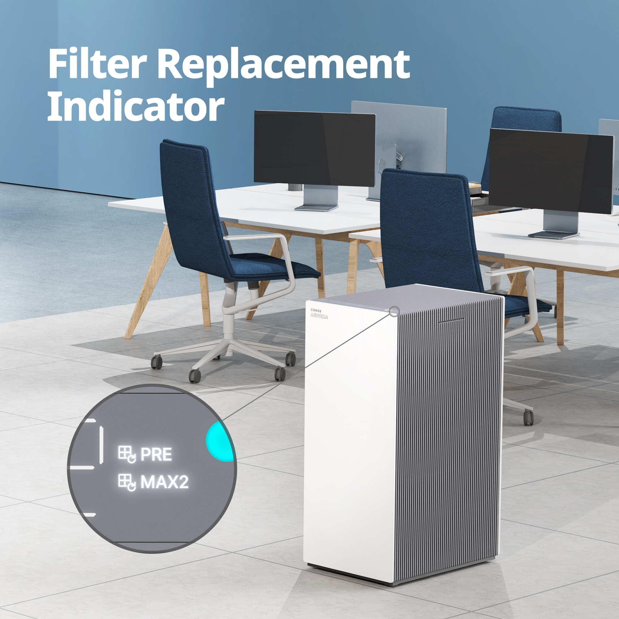 Filter replacement indicator